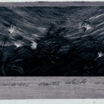 "Os Primeiros Raios deste Amanhecer", Yara Guasque, 1979, Florianópolis/SC, xilogravura sobre papel, 23 x 37,3 cm