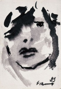 Sem Título, Elke Hering, 1993, Blumenau/SC, nanquim e aguada sobre papel, 17 x 12 cm