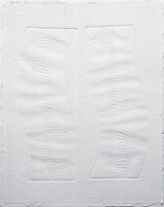 Sem Título [da série "Sombras"], Marta Berger, 1998/1999, Florianópolis/SC, xilogravura em relevo, 51,5 x 40,5 cm
