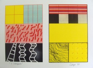 "3 campos", Carlos Asp, 1997, Florianópolis/SC, Impressão a laser em papel, 29,8 x 39,9 cm