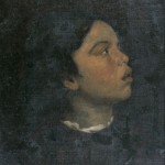 Estudo de Cabeça de Menina, Victor Meirelles de Lima, s/d, Itália, Óleo sobre tela, 40,2 x 32,8 cm
