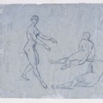 Sem Título, Victor Meirelles de Lima, circa 1853/1856, Itália, Grafite e carvão sobre papel, 25,8 x 22,0 cm