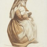 Estudo de Traje Italiano, Victor Meirelles de Lima, circa 1853/1856, Itália, Aquarela sobre papel, 28,6 x 20,7 cm